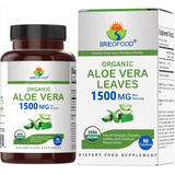 Brieofood Aloe Vera Orgánico 1500 Mg, 45 Porciones, Vegetar