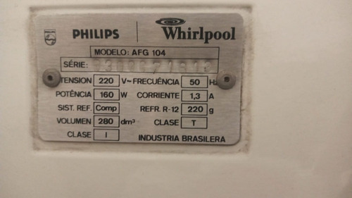 Freezer, Whirlpool Afg 104