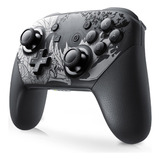 Gamepad Pro Bluetooth Compatible Pc Y Switch - Negro Plata