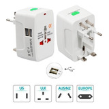 Adaptador De Tomada Europeu Universal Com Usb 