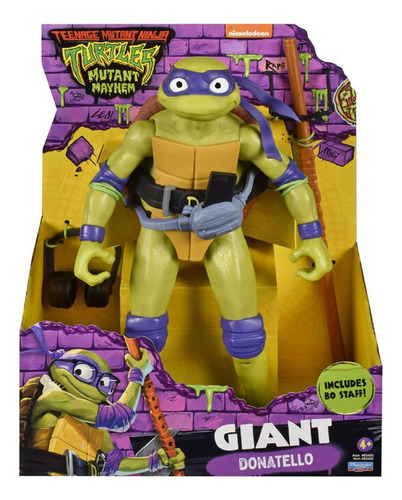 Boneco Gigante Donatello 30cm Tartarugas Ninja Figura Ação