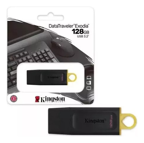 Pendrive Kingston Datatraveler Exodia 128gb Usb 3.2