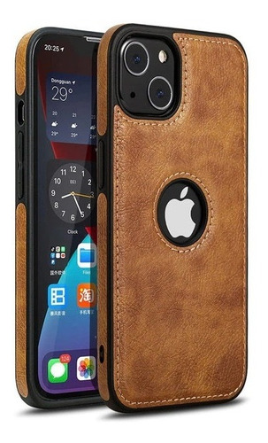 Funda Slim Tipo Piel Para iPhone Moda Serie 6 A 13