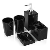 Set Accesorios De Baño Jycste Black