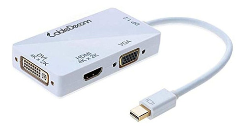 Cabledeconn 3-in-1 mini Displayport 1.2 v A Dvi Vga Hdmi Tv