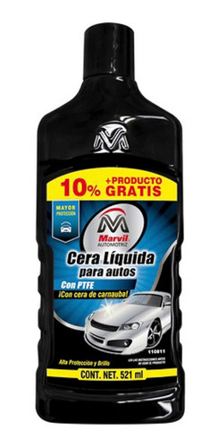 Cera Liquida Autos C/ptfe 473ml Marvil 110811