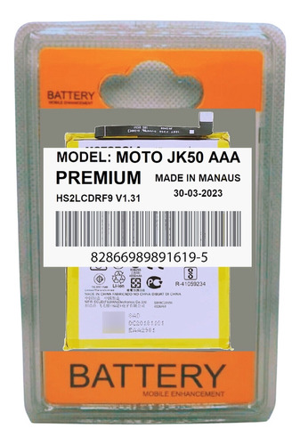 Battria Para Moto G9 Play Xt2083 Lacrada + 1 Ano De Garantia