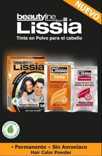 Lissia Tinte En Polvo - mL a $97