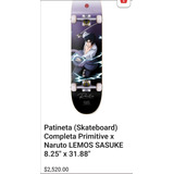 Patineta (skateboard) Completa Primitive X Naruto Lemos