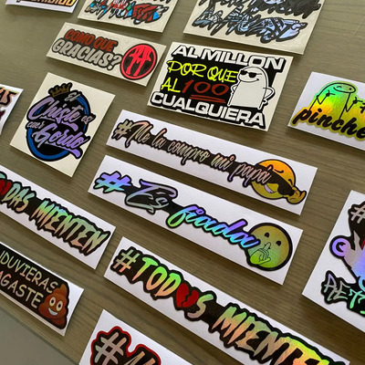 Calcomanias Stickers Frases Chidas Kit 16 Frases | Meses sin interés