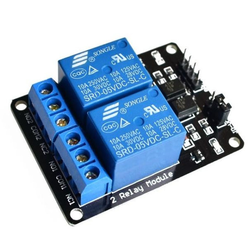 Módulo Rele De 2 Canales Ch Optoacoplados Arduino Pic