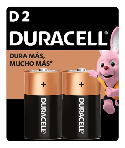 Duracell D2 Pilas Grande - Blister X 2 Unidades