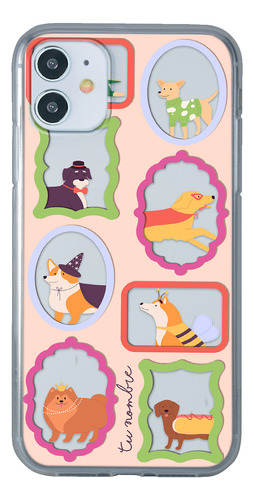 Funda Para iPhone Para Mujer Perritos Cuadros Con Nombre