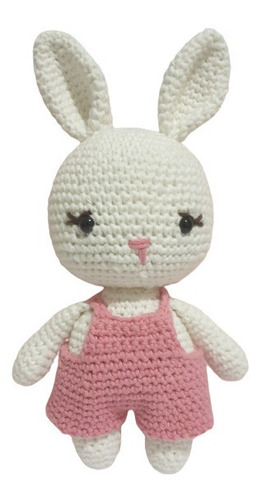 Conejita Peluche - Conejo De Apego - Crochet Amigurumi