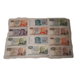 Billetes Antiguos  Argentina Pesos Australes Son 12 Oferta 