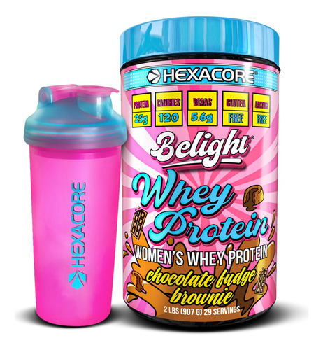 Whey Protein Hexacore Mujer Con Shaker Proteina Grátis 