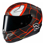 Casco Integral Hjc Rpha11 Miles Morales Fibra De Carbono Med