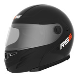 Casco Moto Hawk Rs5 Flip Up Negro Brillo Rebatible Um