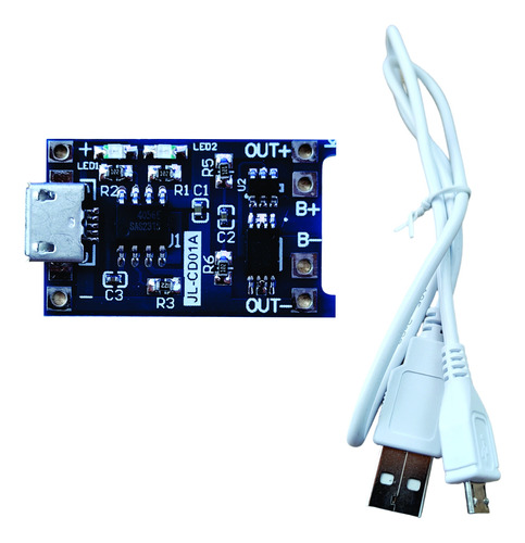 Modulo Tp4056 Carga Mini Usb 5v 1a 18650 Bateria Litio