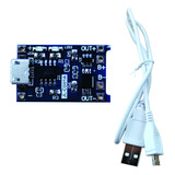 Modulo Tp4056 Carga Mini Usb 5v 1a 18650 Bateria Litio