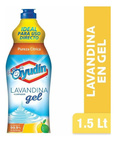 Pack X 6 Unid Lavandina  Gel Citrica 1,5 Lt Ayudin Lavandin