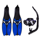  Kit Mergulho  Máscara+nadadeira+snorkel Cetus Shark