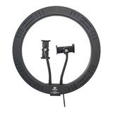 Ring Light Greika Cl-12 Com 2 Suportes P/ Smartphone E Tripé