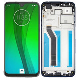 Tela Touch Display Frontal P/ Moto G7 Power Com Aro Premium