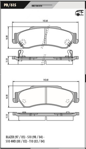 Pastillas De Freno Gmc Truck Jimmy/sonoma C/envio Foto 2