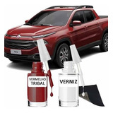 Tinta Tira Risco Automotivo Fiat Novo Toro Vermelho Tribal