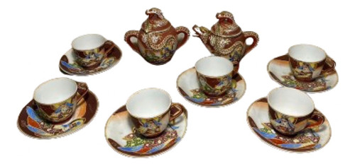 Conjunto Para Café Porcelana Satsuma