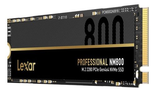 Lexar Nm800 512gb M.2 Nvme Ssd De Gran Capacidad De Estado S