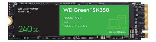 Ssd Wd 240gb Green M.2 2280 Sn350 Nvme Pcie Wds240g2g0c