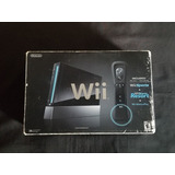 Consola Wii Negro + Cables + Controles + Caja Sin Juegos B