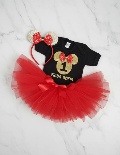 Traje Pañalero Tutu Mimi Cumpleaños Tematicas Diadema 0a24 M