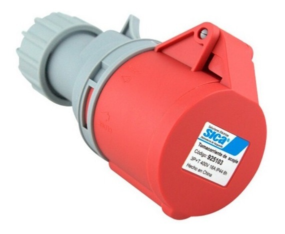 TOMA INDUSTRIAL ACOPLE 3P + T 32A IP44