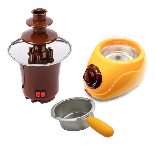 Pack Máquina Olla Fondue + Cascada Chocolate 3 Pisos