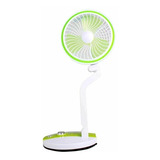 Ventilador Plegable Recargable Con Luz Led De Escritorio