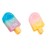 Set 2 Gomas De Borrar Paleta De Helado Kawaii Cute