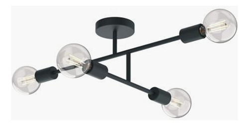 Lámpara De Techo Lexie X4 Negro Form Design