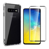 Kit Case Capa Anti Impacto P/ Samsung Galaxy S10 + Pelicula