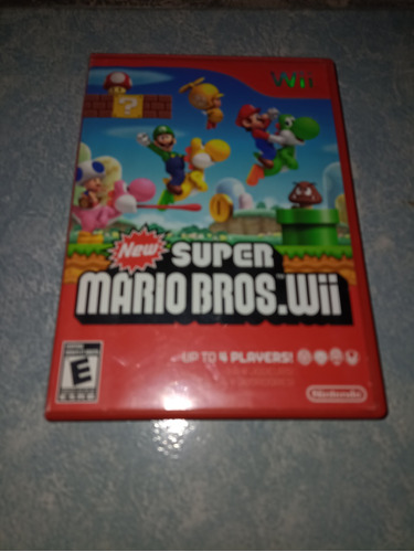 Nintendo Wii Wiiu Videojuego New Super Mario Bros Wii Físico