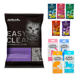 Arena Sanitaria Easy Clean Aromas 8kg + 2 Snack De Regalo 