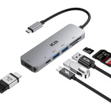 Adaptador Hub 6 En 1 Usb Tipo C Para Macbook Windows - Iczi