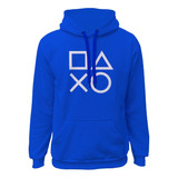 Blusa Moletom Da Playstation Gamer Capuz E Bolso Flanelado