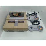 Console Super Nintendo Video Game Completo + Jogo Brinde