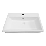 Lux Sany T463 Lavabo Blanco Cerámico Con Rebosadero 60cm