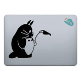 Calcomanía Sticker Vinil Para Laptop   Totoro Hoja