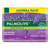 Palmolive 4 Jabónes Naturals Nutrición Relajante En Barra  120 G