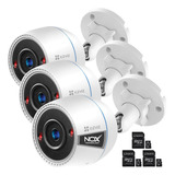 Kit X 3 Camara De Seguridad Wifi Ezviz H3c 1080p  Sd 32gb